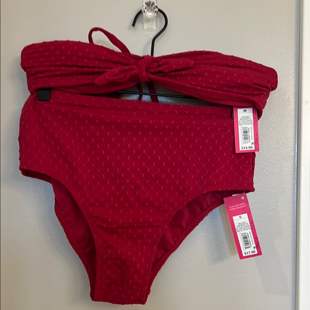 Xhilaration Red Textured Bikini Set

💋Final price💋